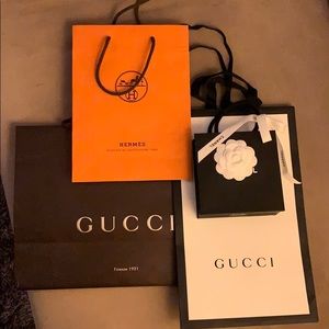 4 designer shopping bags